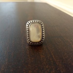 Premier Designs Mother of Pearl Cocktail Ring
